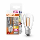 6 x Osram LED Filament Mini Edison ST45 4,8W = 33W E27...