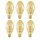 6 x Osram LED Filament Leuchtmittel Vintage 4W = 40W E27 Gold 470lm Extra Warmweiß 2400K