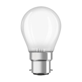 Osram LED Filament P45 Tropfen 4W = 40W B22d matt 470lm warmweiß 2700K