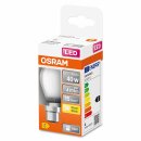 Osram LED Filament P45 Tropfen 4W = 40W B22d matt 470lm warmweiß 2700K