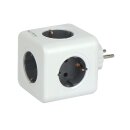 Aura Line Splitter Cube Reiseadapter Weiß 5 x...