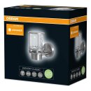 Osram Außenleuchte Wandlampe Endura Classic Edelstahl IP44 max. 60W E27 ohne Leuchtmittel