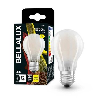 Bellalux LED Filament A60 Birne 7,5W = 75W E27 matt 1055lm Warmweiß 2700K