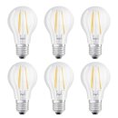 6 x Osram LED Filament A60 Birnen 6,5W = 60W E27 klar...