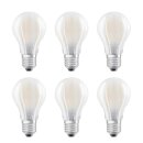 6 x Osram LED Filament A60 Birnen 6,5W = 60W E27 matt...