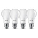 4 x Philips LED Leuchtmittel A60 Birnen 8W = 60W E27 matt...