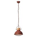 Brilliant Pendelleuchte Emma Rost Holz Ø33cm max. 40W E27 kürzbar