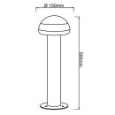 Brilliant LED Außenleuchte Stehlampe Ilton Schwarz 50cm IP44 9W 1100lm warmweiß 3000K