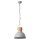 Brilliant Pendelleuchte Frieda Grau Beton Holz Ø39cm max. 60W E27 kürzbar