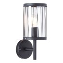 Brilliant Außenleuchte Wandlampe Reed stehend Schwarz IP44 max. 40W E27