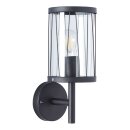 Brilliant Außenleuchte Wandlampe Reed stehend Schwarz IP44 max. 40W E27