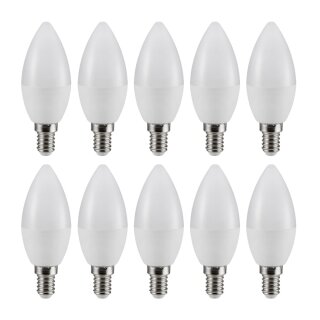 10 x LED Leuchtmittel B35 Kerze 4W = 40W E14 matt 470lm 927 warmweiß 2700K Ra>90 DIMMBAR