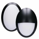 LED Außenleuchte Wandlampe Bulkhead Schwarz IP66...