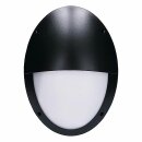 LED Außenleuchte Wandlampe Bulkhead Schwarz IP66 11W = 100W E27 4000K mit 2 Abdeckungen