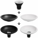 LED Leuchtmittel Deep-Deco Reflektor Schwarz 4,9W GU10 550lm warmweiß 3000K 36°