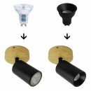 LED Leuchtmittel Deep-Deco Reflektor Schwarz 4,9W GU10 500lm warmweiß 3000K 36° DIMMBAR