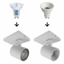 LED Leuchtmittel Deep-Deco Reflektor Weiß 4,9W GU10 550lm warmweiß 3000K 36°