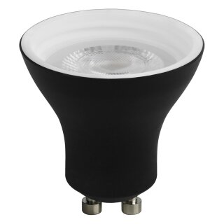 LED Leuchtmittel Deep-Deco Reflektor Schwarz 8W GU10 820lm warmweiß 3000K 36°