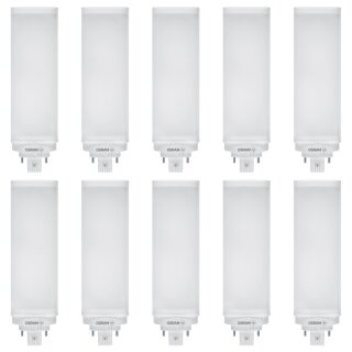 10 x Osram LED Dulux T/E 16W = 32W/840 GX24q-3 1800lm Neutralweiß 4000K HF & AC Mains