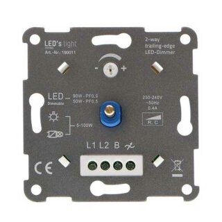 LEDs light Universaldimmer Phasenabschnitt für LED 5-90W / Halogen 5-100W