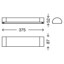 Briloner LED Wandleuchte Badleuchte Chrom IP44 8W 720lm...