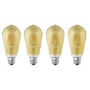 4 x Ledvance LED Smart+ Filament Edison ST64 6W = 53W E27...