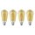 4 x Ledvance LED Smart+ Filament Edison ST64 6W = 53W E27 Gold 680lm extra warmweiß 2400K Dimmbar App Google Alexa WiFi