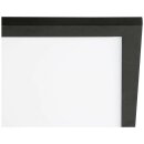 Brilliant LED Aufbaupanel Deckenleuchte Buffi Schwarz 40x40cm 20W 2400lm neutralweiß 4000K