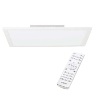 Brilliant LED Deckenleuchte Aufbaupanel Jacinda weiß 40x40cm 26W 2300lm 2700K-6500K CCT dimmbar Fernbedienung