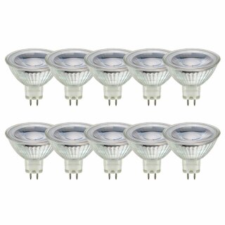 10 x mlight LED MR16 Glas Reflektor 3W = 20W GU5,3 230lm Neutralweiß 4200K 36°