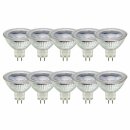 10 x mlight LED MR16 Glas Reflektor 3W = 20W GU5,3 230lm...