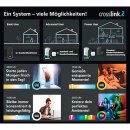 Eglo LED Smart Deckenleuchte Crosslink-Z Schwarz 105cm 35W 4200lm RGB + CCT Dimmbar App Google Alexa Bluetooth ZigBee