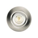 Eglo LED Smart Einbauleuchte Crosslink-Z Nickel matt Ø8,8cm 5W 400lm RGB + CCT Dimmbar App Google Alexa Bluetooth ZigBee