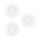 3 x Eglo LED Smart Einbauleuchte Crosslink-Z Weiß Ø8,5cm IP44 2,8W 360lm CCT Dimmbar App Google Alexa Bluetooth ZigBee