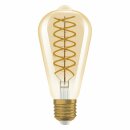 Osram LED Spiral Filament Edison ST64 Vintage 1906 8,8W = 60W E27 Gold 806lm extra warmweiß 2400K DIMMBAR