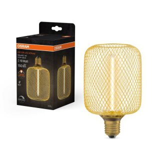 Osram LED Filament Decor Straw Square 3,5W = 16W E27 Gold 150lm extra warmweiß 1800K DIMMBAR