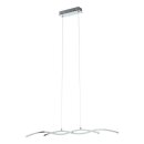 Eglo LED Pendelleuchte Lasana 2 Chrom/Weiß 87cm 19W 2600lm warmweiß 3000K kürzbar