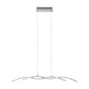 Eglo LED Pendelleuchte Lasana 2 Chrom/Weiß 87cm 19W 2600lm warmweiß 3000K kürzbar