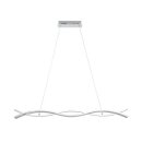 Eglo LED Pendelleuchte Lasana 2 Weiß/Chrom 100cm 35W 5300lm warmweiß 3000K kürzbar