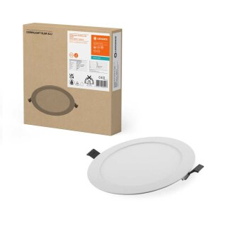 Ledvance LED Einbauleuchte Downlight Slim Alu weiß 22W 1920lm neutralweiß 4000K