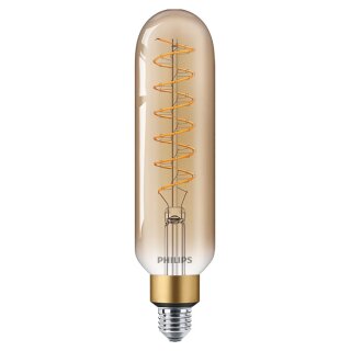 Philips LED Spiral Filament T65 Röhre 7W = 40W E27 Gold 470lm extra warmweiß 1800K DIMMBAR