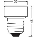 Osram LED Star Flat 3,5W = 28W E27 matt 300lm warmweiß 2700K + Aufsatzringe