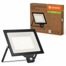 Ledvance LED Fluter Floodlight Essential Schwarz IP65 150W 1700lm warmweiß 3000K 110° mit Sensor