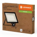 Ledvance LED Fluter Floodlight Essential Schwarz IP65 150W 1700lm warmweiß 3000K 110° mit Sensor