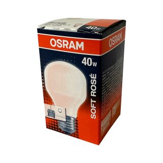 Osram Glühbirne Bellalux T55 Soft Rose 40W E27 Softone Glühlampe extra warmweiß dimmbar