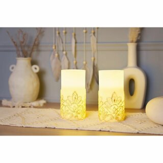 2er-Set Paulmann Pauleen LED Wachskerzen Cosy Charm warmweiß für 3 x AAA Batterie mit Schalter