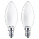 2 x Philips LED Filament Kerzen 2,2W = 25W E14 Opal 250lm warmweiß 2700K