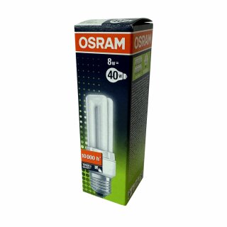 Osram Energiesparlampe Dulux EL Röhre 8W = 40W E27 400lm Neutralweiß 4000K