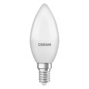 3 x Osram LED Leuchtmittel Kerze 4,9W = 40W E14 matt 470lm warmweiß 2700K